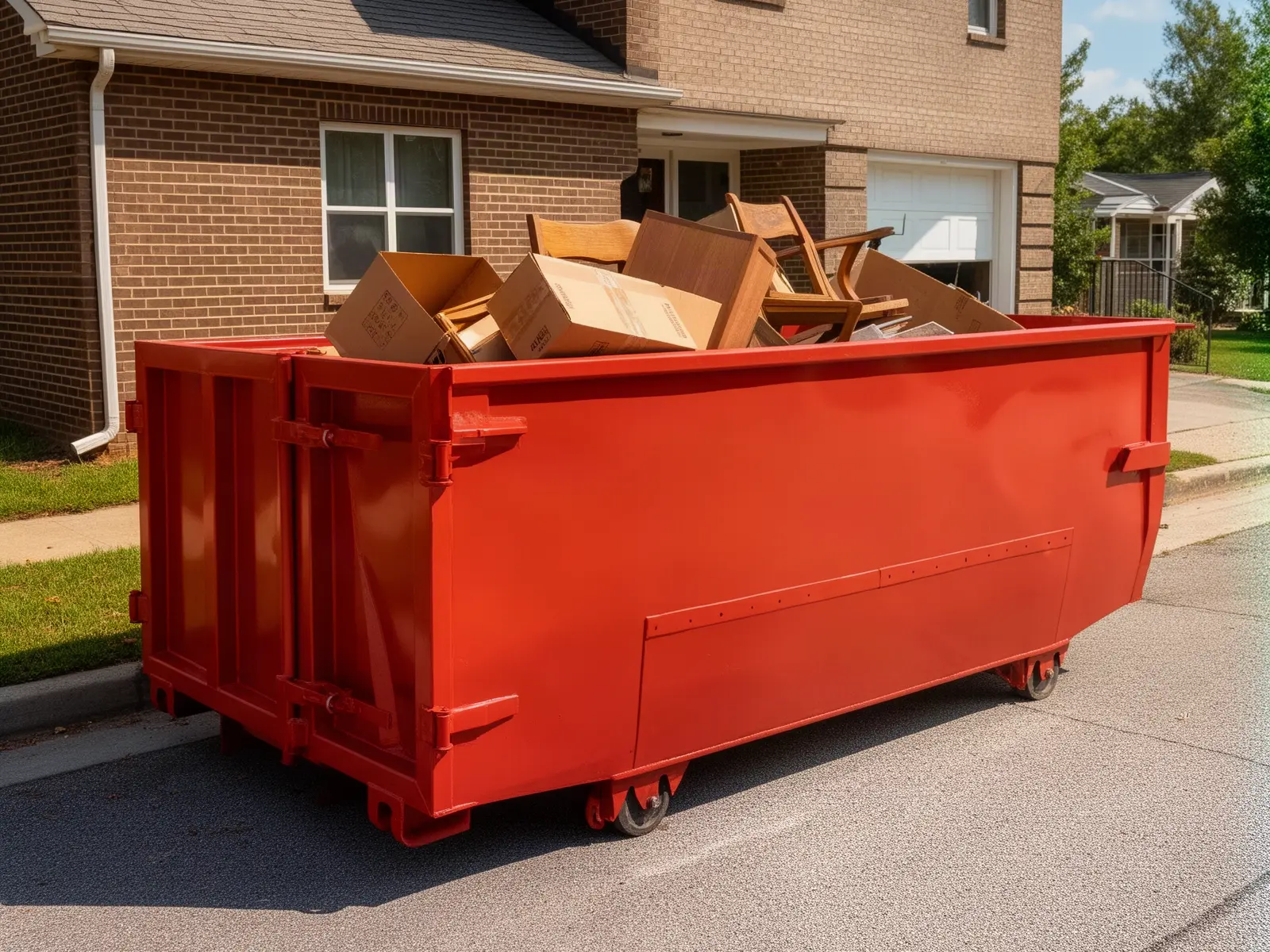 Roll-off dumpster from Big Leo's Dumpster Rental in Lawton, OK